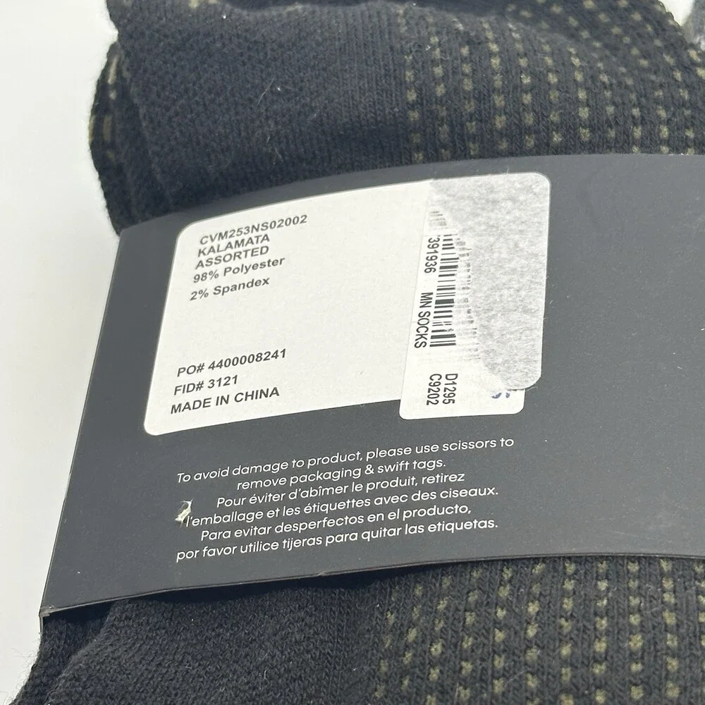 Calvin Klein Cushion No Show Socks 6 Pairs One Size Fit Men's Size 7-12 - New!